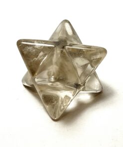 Natural crystal: Smokey Quartz hand cut and polished Merkabah (approx. 4x4x4cm)