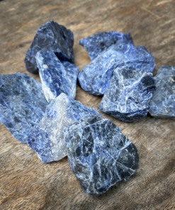 Natural crystals: Sodalite rough chunks (approx. 4x3x2cm)