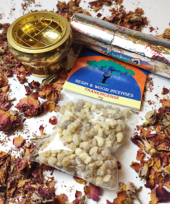 gift pack: frankincense resin + charcoal + burner