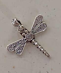 Pendant: Cut & Polished Rose Quartz Crystals Set in Sterling Silver