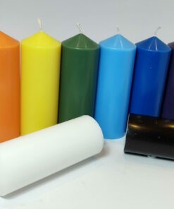 True Colour Pillar Candles (Approx. 5x11cm)