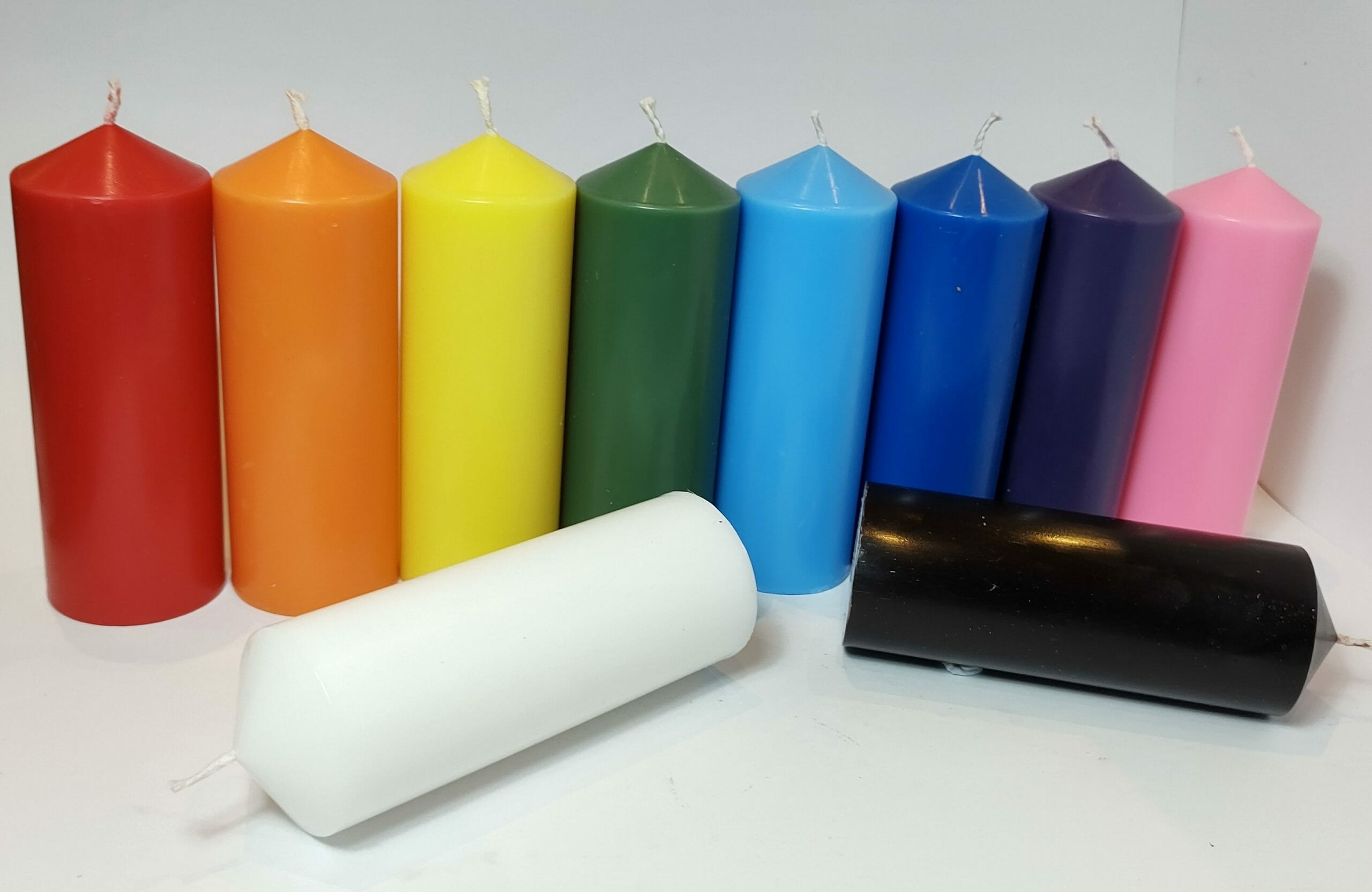 True Colour Pillar Candles (Approx. 5x11cm)