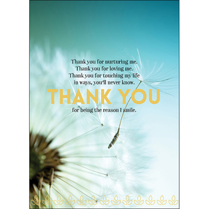Greeting Card: Thank You for Nurturing Me