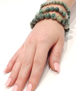 Alternative view of Stretch Bracelets: Jade (Chinese) 6mm, 8mm, & 10mm Round Beads