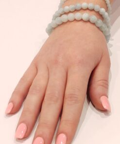 Alternative view of Stretch Bracelets: Aquamarine 4mm, 6mm, & 8mm Round Beads