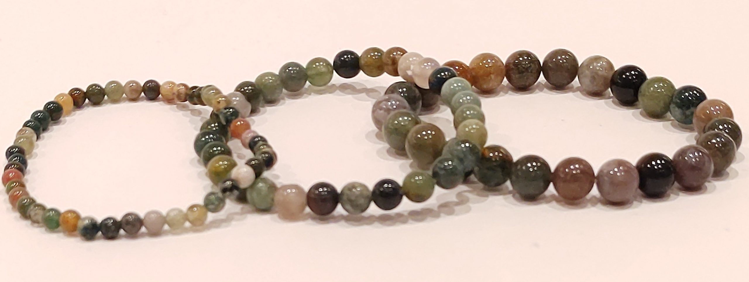 Stretch Bracelets: Bloodstone 4mm, 6mm, & 8mm Round Beads - Image 3