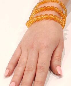 Alternative view of Stretch Bracelets: Citrine 4mm, 6mm, & 8mm Round Beads