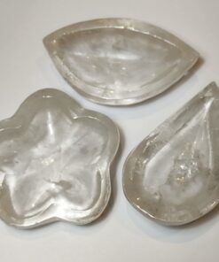Natural Crystals: Hand Carved & Polished Clear Quartz Crystal Bowls