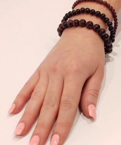 Alternative view of Stretch Bracelets: Garnet 4mm, 6mm, & 8mm Round Beads