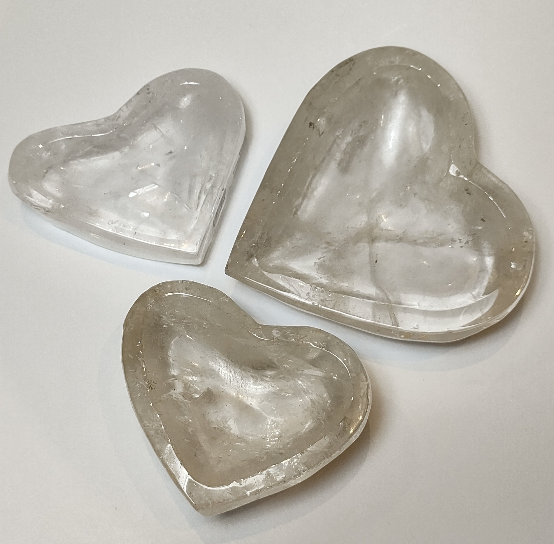 Natural Crystals: Hand Carved & Polished Clear Quartz Crystal Bowls