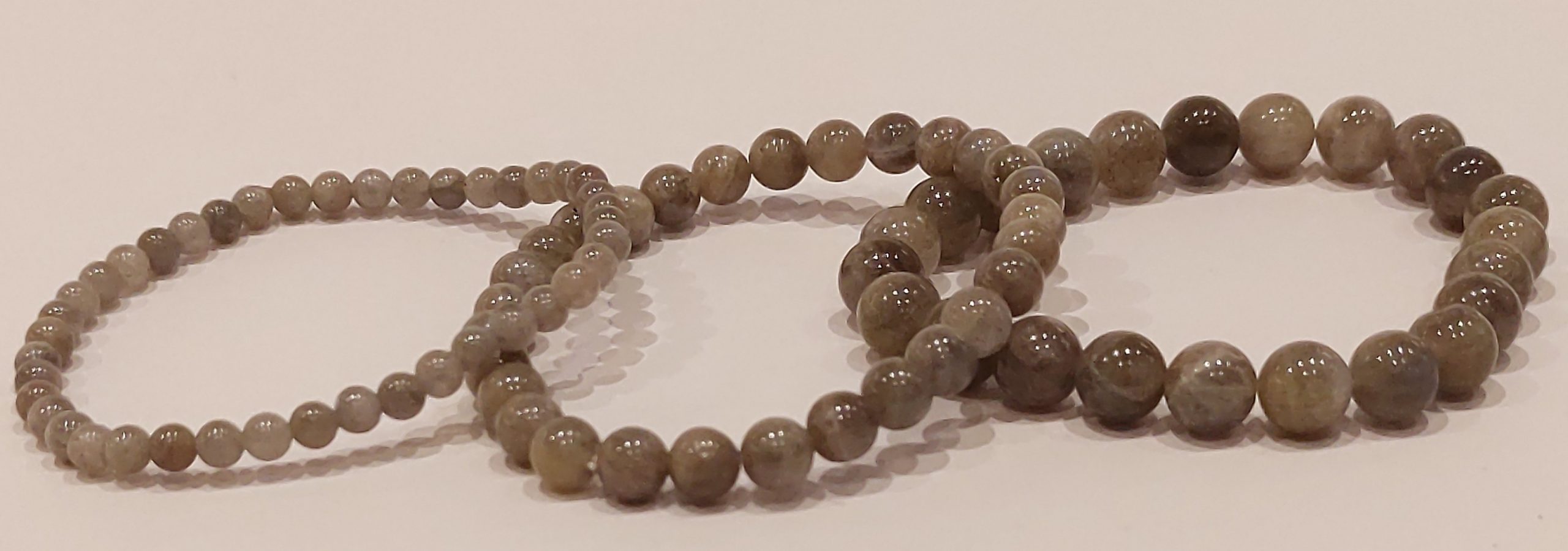 Stretch Bracelets: Labradorite 4mm, 6mm, & 8mm Round Beads - Image 3