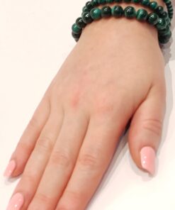 Alternative view of Stretch Bracelets: Malachite 4mm, 6mm, & 8mm Round Beads