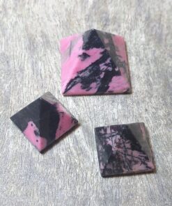 Natural Crystals: Cut & Polished Rhodonite Pyramids