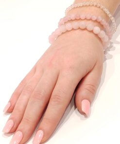 Alternative view of Stretch Bracelets: Rose Quartz 4mm, 6mm, & 8mm Round Beads