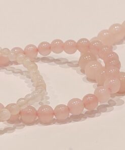 Stretch Bracelets: Rose Quartz 4mm, 6mm, & 8mm Round Beads