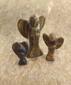 Natural Crystal: Hand Carved & Polished Tiger Eye Angels