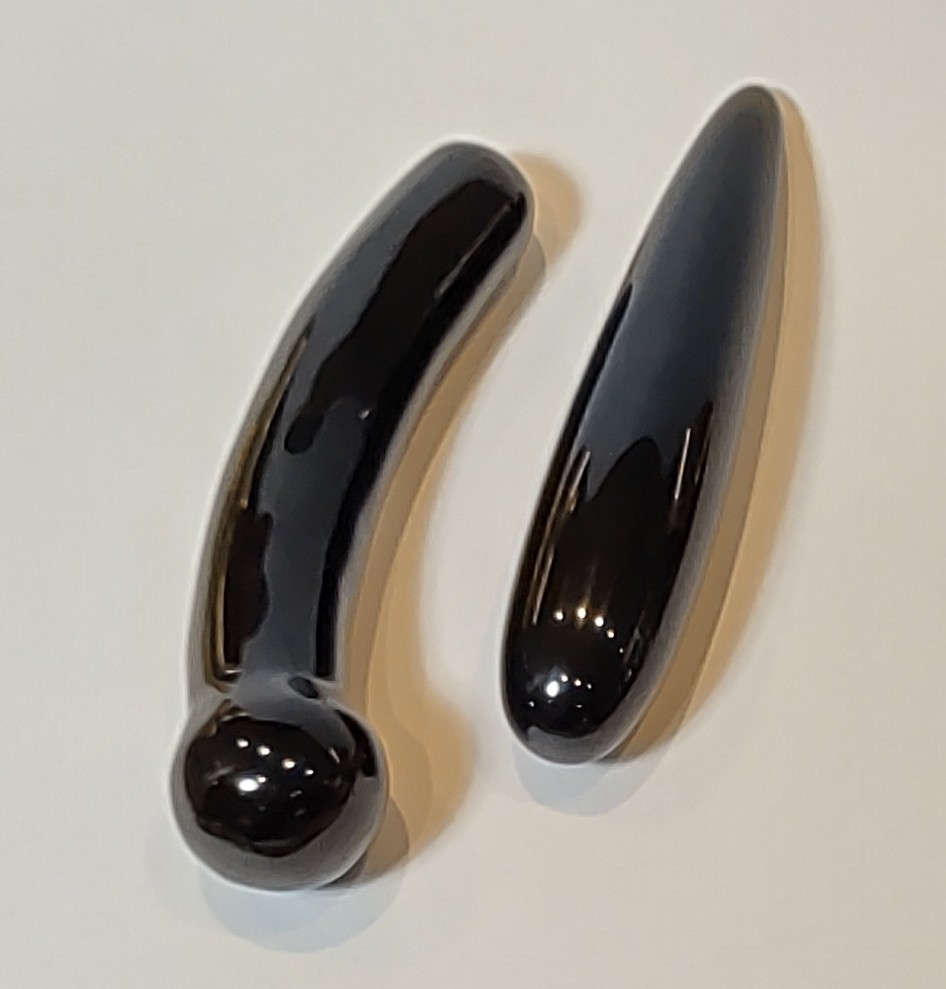 Beauty Tools: Black Obsidian Massage/Pleasure Wands