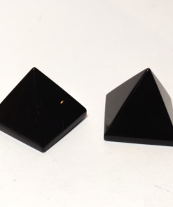 Natural Crystals: Cut & Polished Black Obsidian Pyramids (Approx 4x4x4cm)