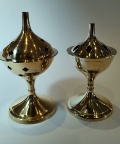 Charcoal Burners: Brass on Stand