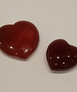 Natural Crystal: Cut & Polished Carnelian Hearts