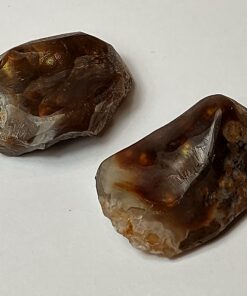 Natural Crystals: Cut & Polished Fire Agate - Assorted Pieces