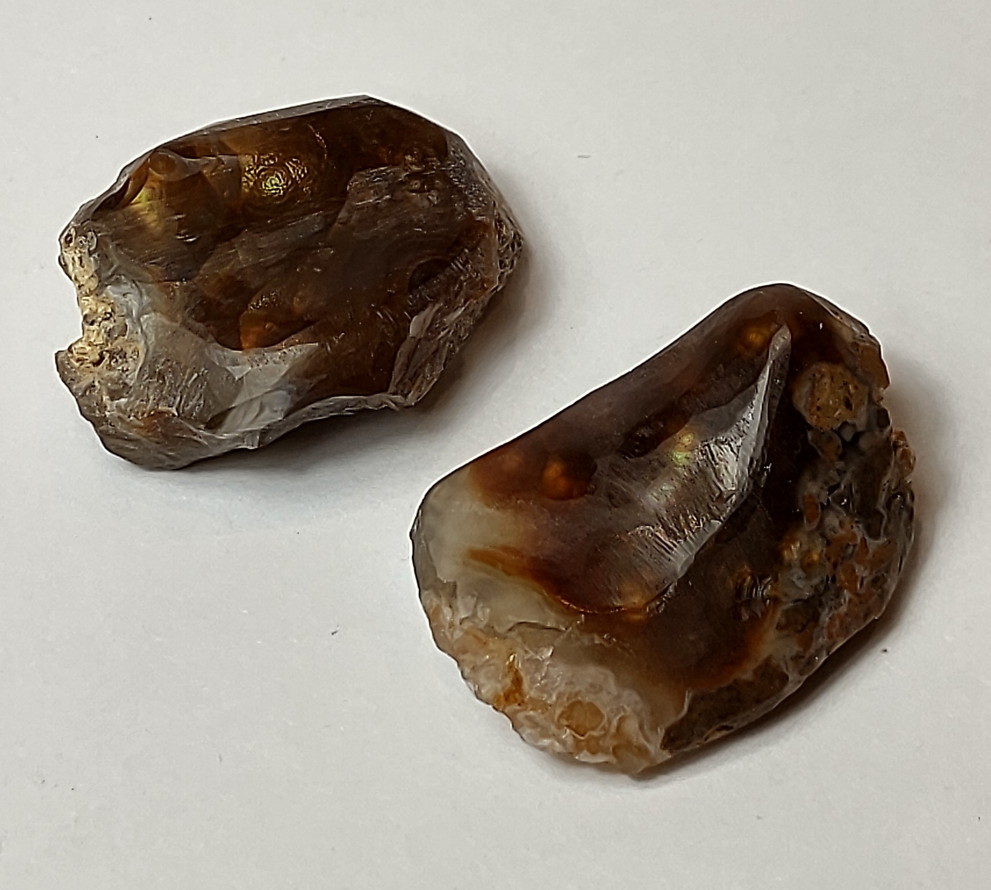 Natural Crystals: Cut & Polished Fire Agate - Assorted Pieces