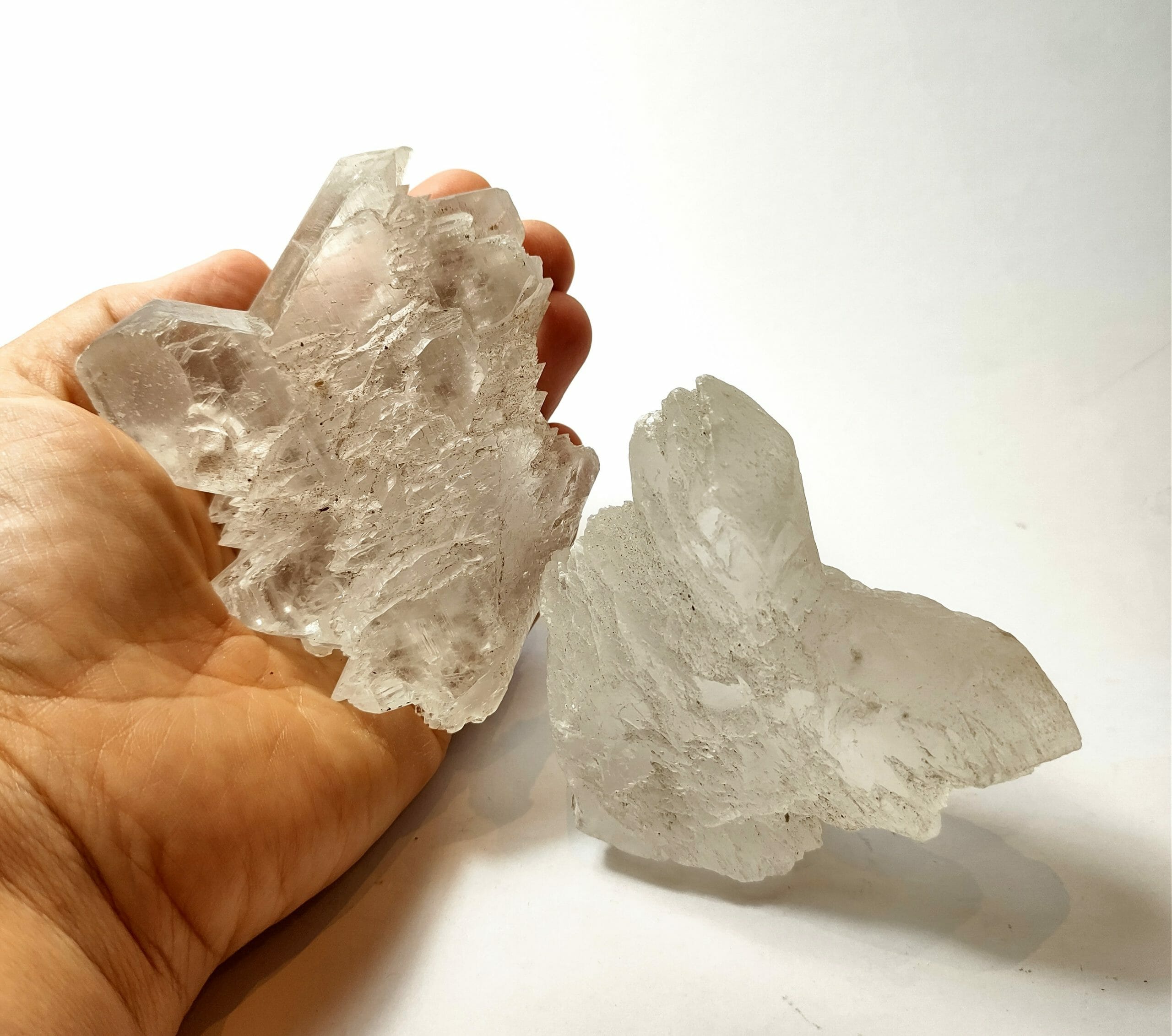 Natural crystals: Fishtail Selenite specimens (approx. 10x8x2cm)