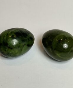 Natural Crystals: Hand Carved & Polished Jade Eggs (Approx. 3x2cm)