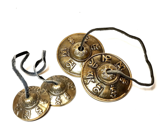 Cymbals: lucky words brass design