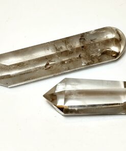 Natural crystals: Cut and polished Smokey Quartz wands