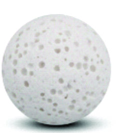 20mm Ball: Lava Stone (White)