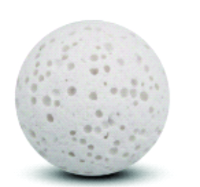 20mm Ball: Lava Stone (White)